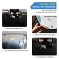 thumbnail image 3 of Foldable Car Windshield Sunshade UV Sun Visor Protector Blocks UV Rays Keeps Vehicle Cool 57x31.5 Inch Pastel Basketball Doodle Pattern, 3 of 8