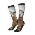 thumbnail image 2 of Fotbe Cute Prairie Sheep Herd print Women's Men's Novelty Crew Socks Cotton Socks Knee High Socks for Walking,Running,Nurses,Pregnancy, 2 of 8