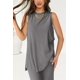 thumbnail image 3 of Lounge Set PRETTYGARDEN Pantalones anchos sin mangas de 2 piezas para mujer, 3 of 7