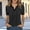 Black, variant on Women's Polka Dot Top Casual Collar Blouse Short Sleeve Tops Spring Summer Clothes White