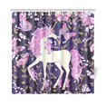 thumbnail image 1 of YUSDECOR Unicorn Roses Butterflies Shower Curtain Waterproof Bath Curtain Decor 66x72 inch, 1 of 2