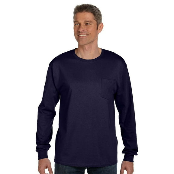 Hanes Hn 5596 6.1Oz Tgls Ls Tee W/Pk