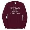 thumbnail image 2 of Wild Bobby,Best Dad in The Seven Kingdoms GoT Thrones, Father's Day, Men Long Sleeve Shirt, Maroon, 3XL, 2 of 3