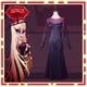 thumbnail image 2 of Disfraz de Anime Lilith para cosplay, vestido elegante con collar de cuerno, guantes, traje de uniforme para fiesta de cumpleaños de Halloween para niña, 2 of 4