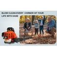 thumbnail image 7 of Meoldis 52cc Backpack Leaf Blower Gas Powered, 550 CFM 230 MPH Handheld Lawn Blower with Low Noise Engine & Ergonomic Harness, for Yard Debris, Leaves, Snow Clearing, 7 of 7