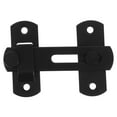 thumbnail image 6 of Barn Door Lock Latch Heavy Duty Carbon Steel Black Classic Design for Door Security, 6 of 8