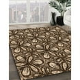 thumbnail image 2 of Ahgly Company Indoor Square Patterned Brown Sand Brown Area Rugs, 7' Square, 2 of 6