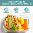 thumbnail image 3 of Razab 35 Pcs Glass Food Storage Containers with Lids, Leak Proof Meal Prep Containers (15 Glass Container with lids, 5 Plastic Dip Sauce Containers), 3 of 10