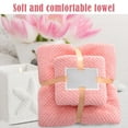 thumbnail image 4 of Clearance! Fdelink Towel High-Density Coral Fleece Towel and Bath Towel Two-In-One Set Soft and Absorben, 4 of 4