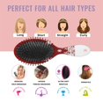 thumbnail image 7 of Red Christmas Snowflake Pattern Hair Brush,Girls Detangling Hair Brush,Glide Through Tangles with Ease for Wet & Dry Hair,8.8"X2.8", 7 of 7