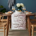 thumbnail image 2 of Brown Eucalyptus Leaves Table Runner - 72 Inch Long, Kitchen Dining Table Runner Dresser Scarves, Spring Leaves Plants Country Farmhouse Decor for Coffee Tables Wedding Party Banquet, 2 of 8