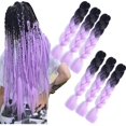 thumbnail image 1 of Extensiones de trenzado de ganchillo ombré de pelo de trenzas Jumbo de 6 uds para cabello trenzado de ganchillo torcido, 1 of 5