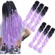 thumbnail image 1 of Extensiones de trenzado de ganchillo JM Ombré 6 uds 24 pulgadas, 1 of 5