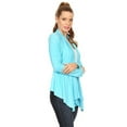 thumbnail image 3 of Women's Solid Open Front Long Sleeve Lightweight Soft Basic Sweater Cardigan, 3 of 4