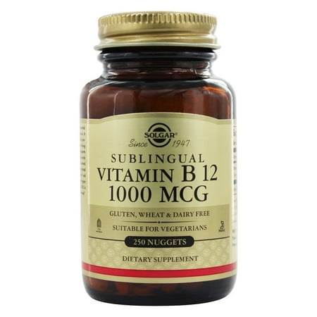 Solgar - La vitamine B12 sublinguale 1000 mcg. - 250 Nugget (s)