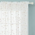 thumbnail image 2 of Deconovo Sheer Curtains 63 inch Length, Floral Embroidered Curtains for Bedroom - 2 Panels, Each 52x63 in, Beige, 2 of 7