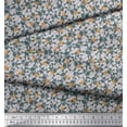 thumbnail image 3 of Soimoi Poly Georgette Fabric Diagonal Stripe,Cross Bones & Skull Decor Fabric Printed Yard 52 Inch Wide, 3 of 3