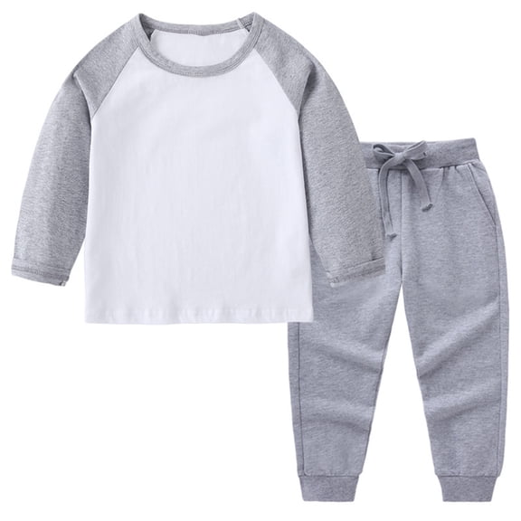 Odeerbi 1-11 Años Niño Niña Conjunto Sudadera Algodón Sudadera Raglan Pantalón Dos Piezas Niño Suave Manga Larga Top Pantalón