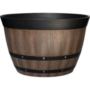 Southern Patio 22.5 in. HDR Whiskey Barrel Planter - Natural Oak