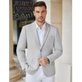 thumbnail image 3 of COOFANDY Men's Knit Blazer Business Dress Suit Jacket Slim Fit Stretch Sport Coat, 3 of 7