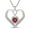 Red, variant on 925 Sterling Silver Eternal Love Brilliant Cut Heart Pendant Necklace, Gift for Wife