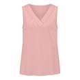 thumbnail image 7 of XFLWAM Tank Tops for Women Sleeveless V Neck Ruched T Shirts Summer Casual Loose Fit Tanks, 7 of 7