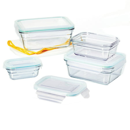 Glasslock Oven and Microwave Safe Glass Food Storage Containers 8 Piece