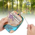 thumbnail image 4 of Piano de pulgar para niños piano de pulgar Kalimba caoba de 17 teclas para regalo de música ANGGREK Otros, 4 of 8