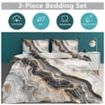 thumbnail image 5 of 3 Pcs Soft Bedding Set, Includes 1 Duvet Cover with Zipper And 2 Pillow Shams,Marble Texture Full(79"×90"), 5 of 8