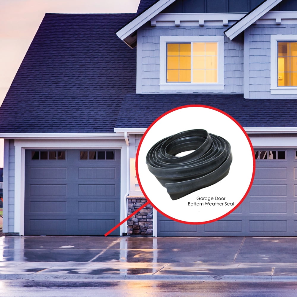 Garage Door Bottom Weather Seal T Style 18' For Double Channel Track
