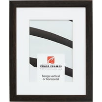 Craig Frames Farmhouse Essentials Tall, 16x22 inch Picture Frame Matted for a 12x18 Photo, Black