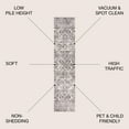 thumbnail image 3 of JONATHAN Y MODERN PERSIAN 2 x 10 Runner Rug, Scala Grand Medallion Ornate - Brown/Ivory, MDP500A-210, 3 of 9