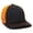 Black/neon Orange, variant on CT120M Extra-flexible Slight Pre-curved Visor Cap-Graphite/Neon Orange-L/XL