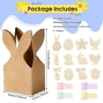 thumbnail image 2 of Strafriture Easter Bunny Bags Set, 36pcs Bunny Party Favor Bags DIY Bunny Gift Boxes with Ribbon and Wooden Tags, Paper Rabbit Ears Bags Bulk for Easter Spring, 2 of 6