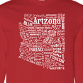 thumbnail image 4 of Inktastic Arizona Word Salad State Outline Long Sleeve T-Shirt, 4 of 5