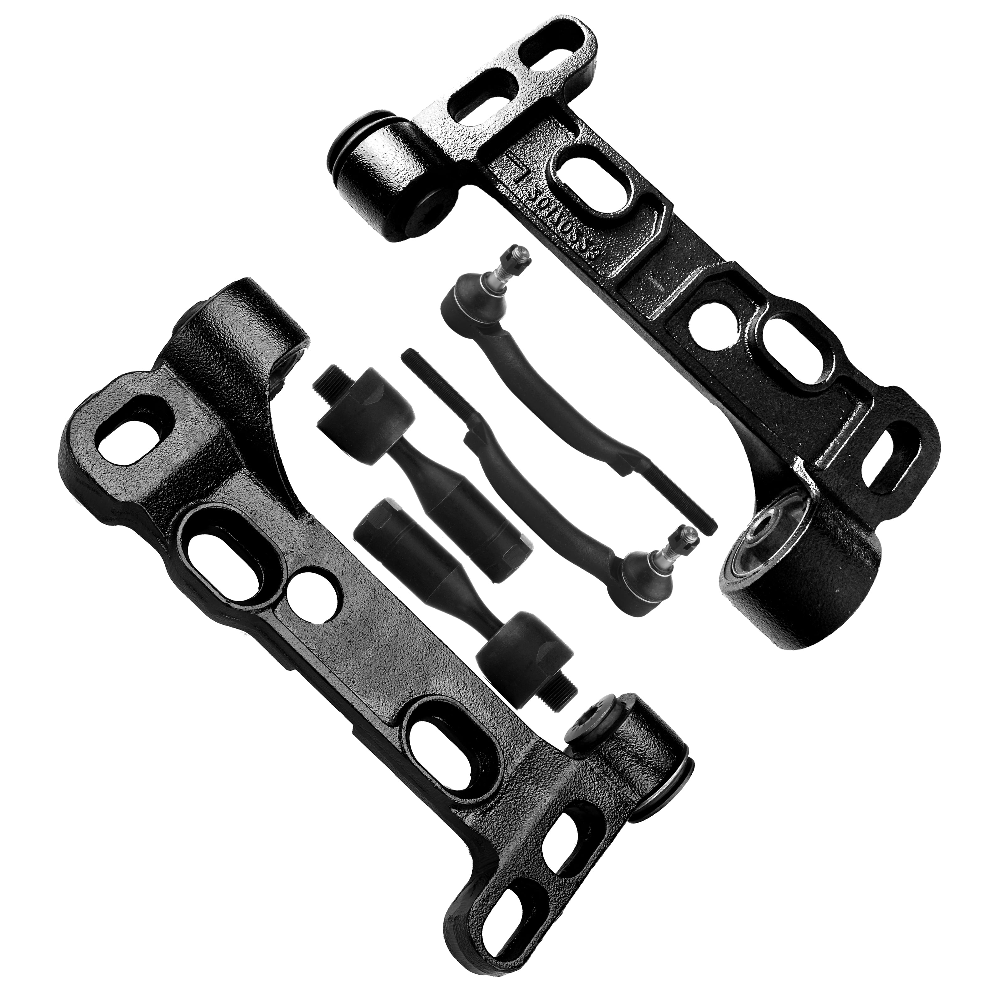 CCIYU Front Lower Control Arm Outer Inner Tie Rod End fit for 2004-07 for Buick Rainier for Chevy Trailblazer for GMC Envoy for Oldsmobile Bravada for Isuzu Ascender for Saab 9-7x 6pcs Suspension Kit
