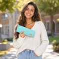 thumbnail image 5 of Extended Pencil Case Stylish Solid Color Dirt Large Capacity Suitable For Elementary School Students, 5 of 5