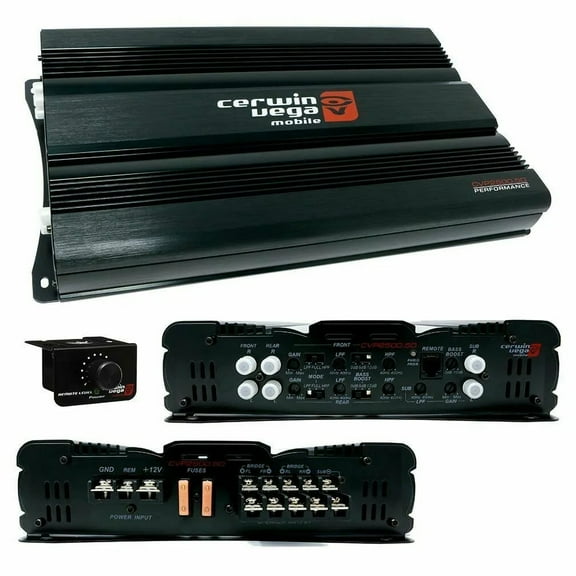 Cerwin Vega CVP2500.5D 2500W 5-Channel Car Audio AmplifierCerwin Vega CVP2500.5D 2500W 5-Channel Car Audio Amplifier