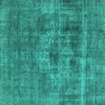 thumbnail image 1 of Ahgly Company Indoor Square Oriental Turquoise Blue Industrial Area Rugs, 3' Square, 1 of 4