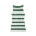 thumbnail image 6 of Seyurigaoka Women Casual Sleeveless Striped Dresses V Neck Spaghetti Strap Mini Dress Elastic Waist Belt Swing Dress with Pockets, 6 of 9