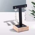 thumbnail image 4 of Xuanheng Support d'Affichage de Boucles d'Oreilles, Base Carrée Suspendue pour Bijoux en Forme de T Noir, 4 of 8