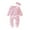 Pink, variant on Bwdbhd Baby Girl Outfit Girls Boys Fall Outfits Long Sleeve Crew Neck Romper Bodysuit Coming Home Clothing Hot Pink,6-12 Months