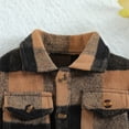 thumbnail image 3 of XXWXYD Girls and Boys Flannel Plaid Shirt Jacket Long Sleeve Lapel Button Down Pocketed Regular Fit Casual Fall Winter Coat Warm Shacket Flece Outerwear Kids Toddler Lightweight, 3 of 6