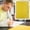 Translucent Yellow, variant on A4 Elastic Cord File Folder Dark Yellow Translucent Plastic Document Organizer 3 Pocket Straight Cut Top Loading Folder 50-100 Sheets Capacity Office Storage File Folder Organizer