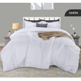 thumbnail image 2 of Queen Comforter Set 3 Piece White by Utopia Bedding, Comforters Queen Size, Bedding Comforters Sets, Down Alternative Soft Bed Set, 1 Comforter (88 x 88 inches) 2 Pillow Shams (20 x 26 inches), 2 of 8