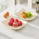 thumbnail image 5 of Cesta de malla de plástico decorativa de la bandeja de frutas para la sala de estar, la mesa de café, la cocina del hogar Soporte de bocadillos redondo de 13 "Contenedor de frutas secas de caramelo, 5 of 5