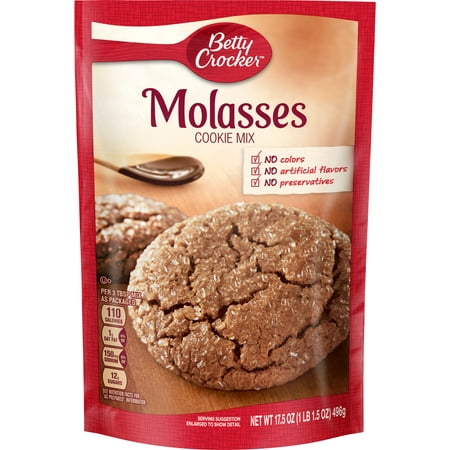 (2 pack) Betty Crocker Molasses Cookie Mix, 17.5 (Best Cookie Mix In A Jar)