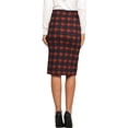 thumbnail image 2 of Doublju Women's Mid Knee Length H Line Pencil Skirt (Plus Size Available), 2 of 4