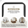 thumbnail image 3 of Kevinplus 52" Wood Console Table with Curved Edge for Entryways and Living Rooms，Black, 3 of 6