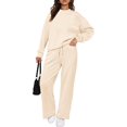 thumbnail image 5 of PRETTYGARDEN Women's 2 Piece Outfits Winter Long Sleeve Pullover Tops And Long Pants Lounge Sets Tracksuit, 5 of 10
